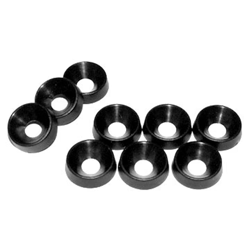 Hammond 1421A Series Black Plastic Cup Washers, 25pk