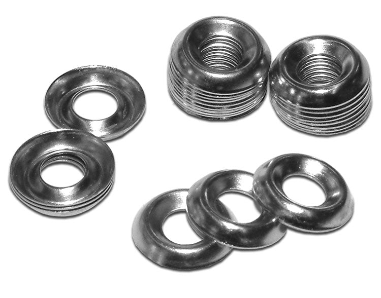 Hammond 1421E Series 10-32 Nickel Plated Steel Cup Washers, 25 Pk