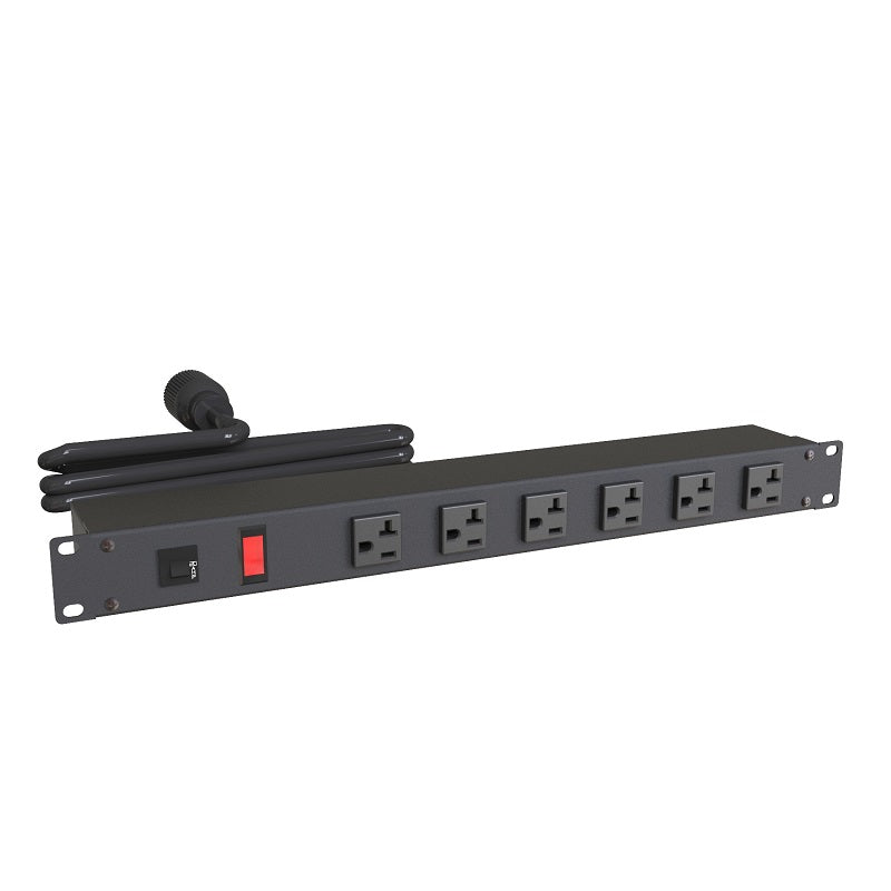 Hammond 1589-RF-RR PDU (1P) 20A/125V OR(6) 5-20R (P)5-20P 15 ft