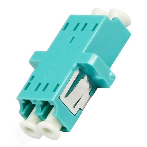 LC-LC OM3 Multimode Duplex Plastic Fiber Optic Adapter