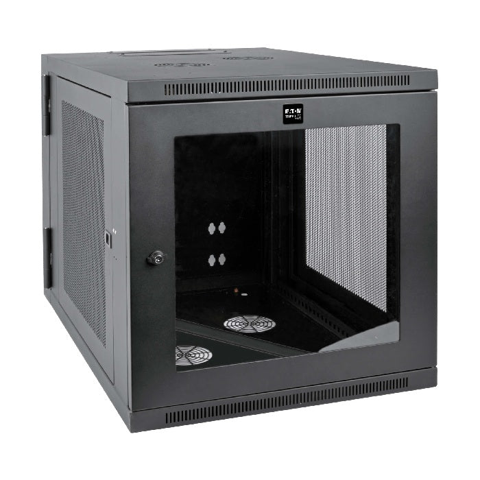 Tripp Lite SmartRack 12U Server-Depth Wall-Mount Window, Hinged Back
