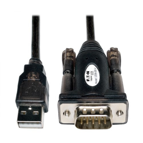 Tripp Lite USB-A to RS232 (DB9) Serial Adapter Cable - (M/M), 5 ft. (1.52 m)