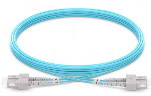 PrimeWired Fiber Patch Cord Multimode Duplex SC/SC 50u OM4 10gig-LSZH,  3ft