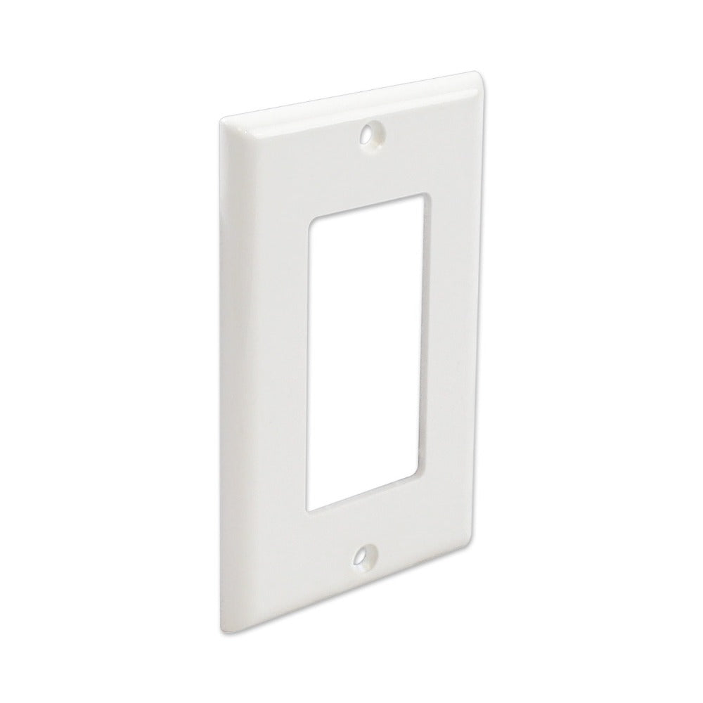 Wavenet Wall Plate, Decora, Single Gang- White