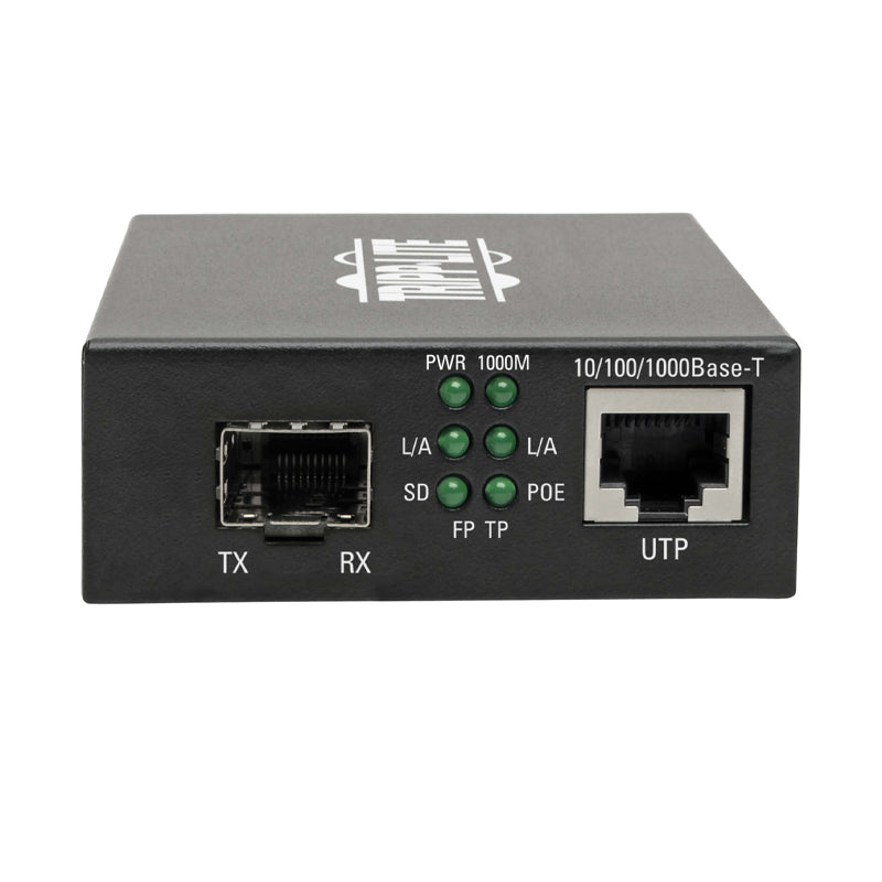 Tripp Lite Media Converter Gigabit SFP Fiber POE+