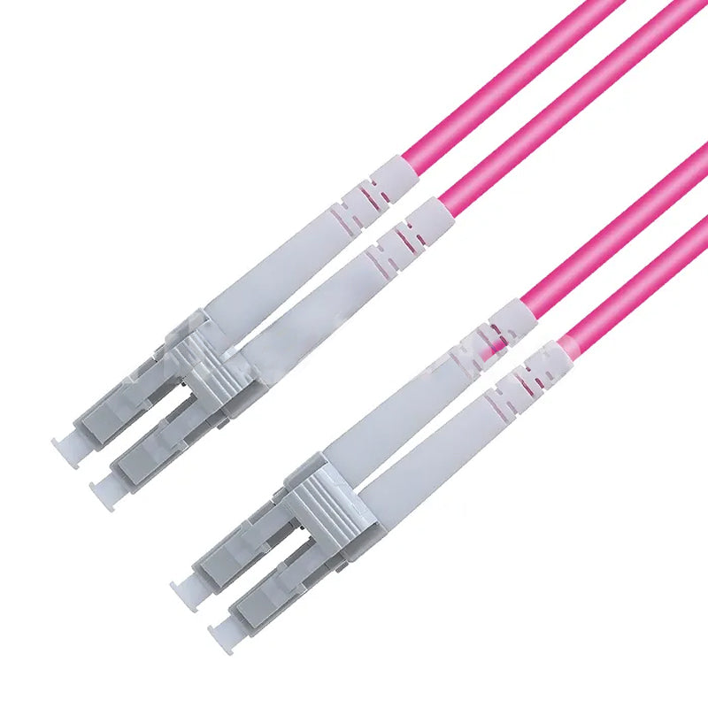 Primewired Fiber Patch Cord Multimode Duplex LC/LC  OM4 LSZH 3.0mm  3ft Magenta