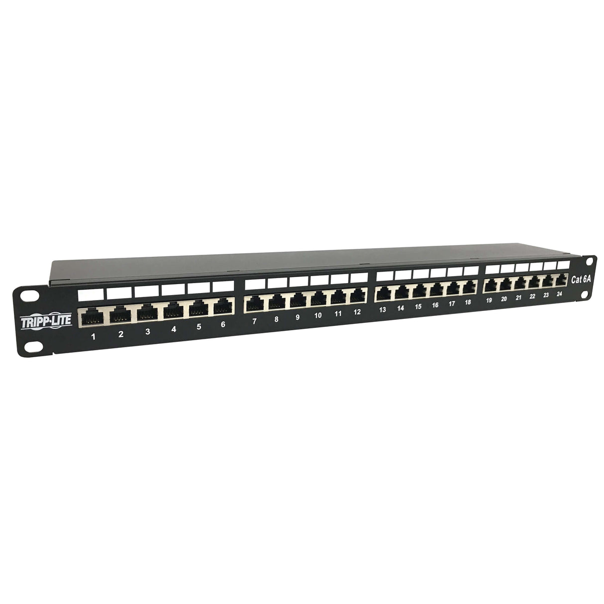 Tripp Lite Patch Panel Cat6A Shielded 24 Port 1U Rack-Mount